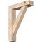 Ekena Millwork Traditional Block Smooth Bracket w/ Offset Brace, Douglas Fir, 5 1/2"W x 22"D x 30"H BKT0604X22X30TRA05SDF - alternate 1
